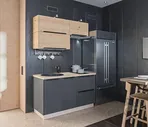 Кухня Столплит Регина Лофт, диамант серый/дуб дикий