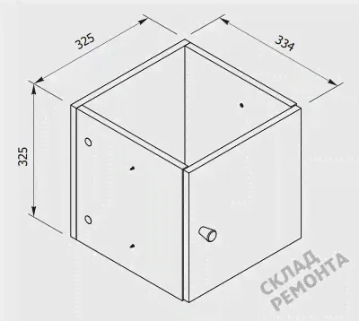 Дверь Столплит, Кито СБ-3248, 325*325 мм-1