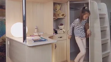 Двухъярусная кровать для ребенка со столом!