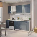 Кухня Столплит Эстель, графит глянец
