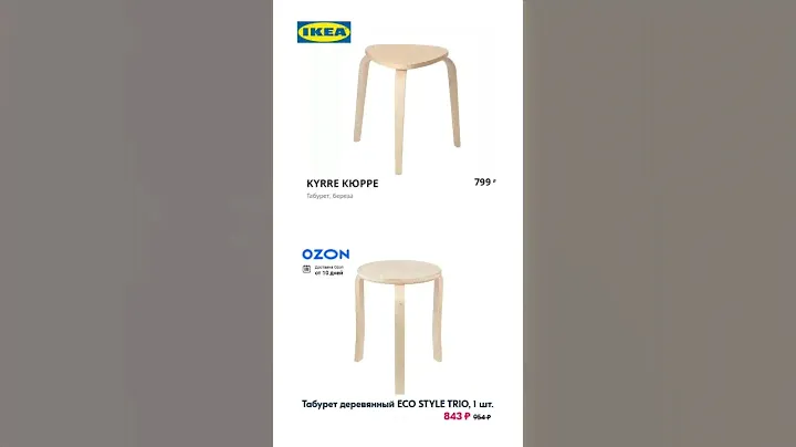 Чем заменить мебель из IKEA? #ikea #hoff #ozon #столплит