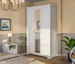 Трехдверный шкаф СТОЛПЛИТ Прованс СБ-2558/1, Дуб Сонома Белый, 132x219x60 см