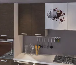 Кухня Столплит Регина, дуб сантана темный