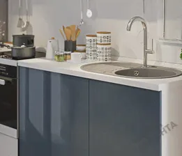 Кухня Столплит Эстель, графит глянец
