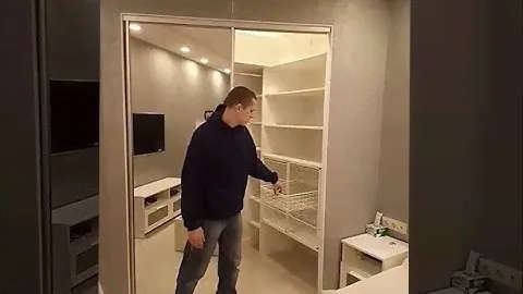 Копеечная Мини Гардеробная - Шкаф Купе в спальне ( Стоимость 43.000)