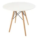 Стол круглый Столплит Eames белый 80 см