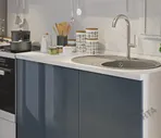 Кухня Столплит Эстель, графит глянец
